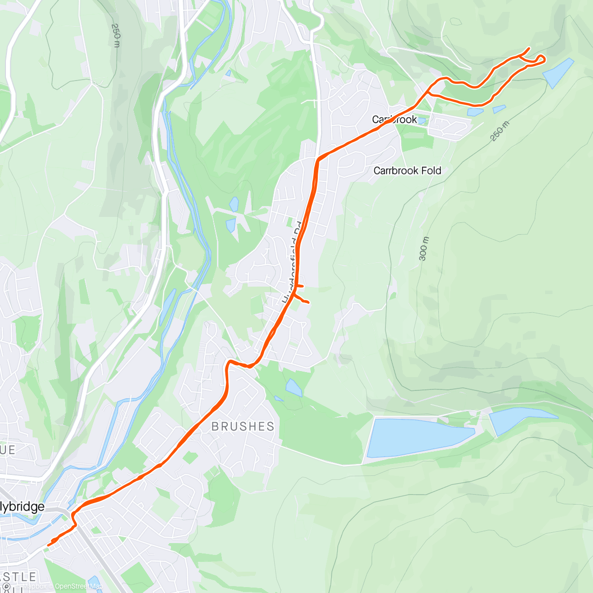 Carte de l'activité To Alphin mostly road