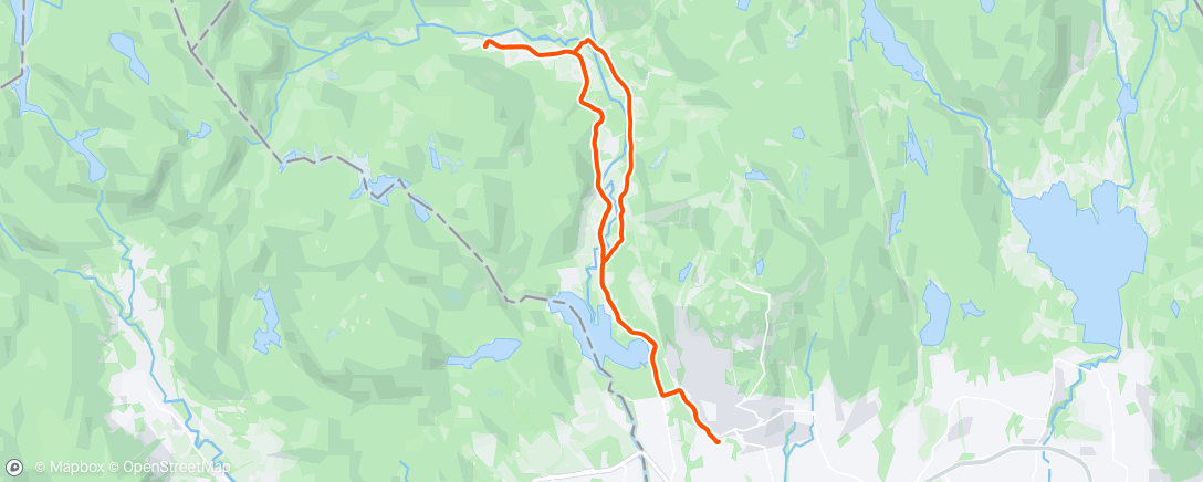 Map of the activity, Evening Ride