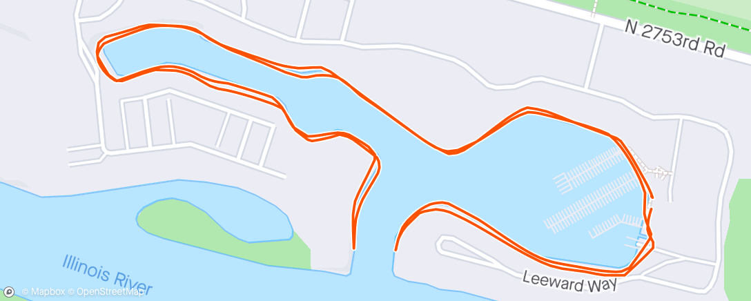 Map of the activity, ParkRun