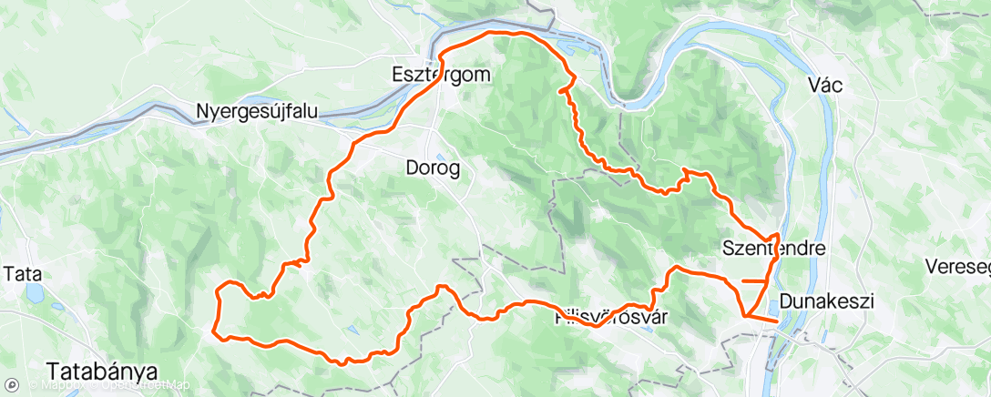 Map of the activity, Szerpentin Ride