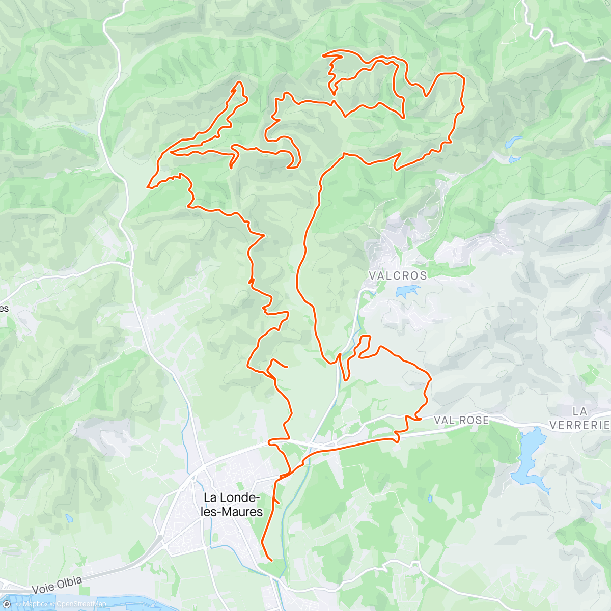 Map of the activity, La Maurin des Maures