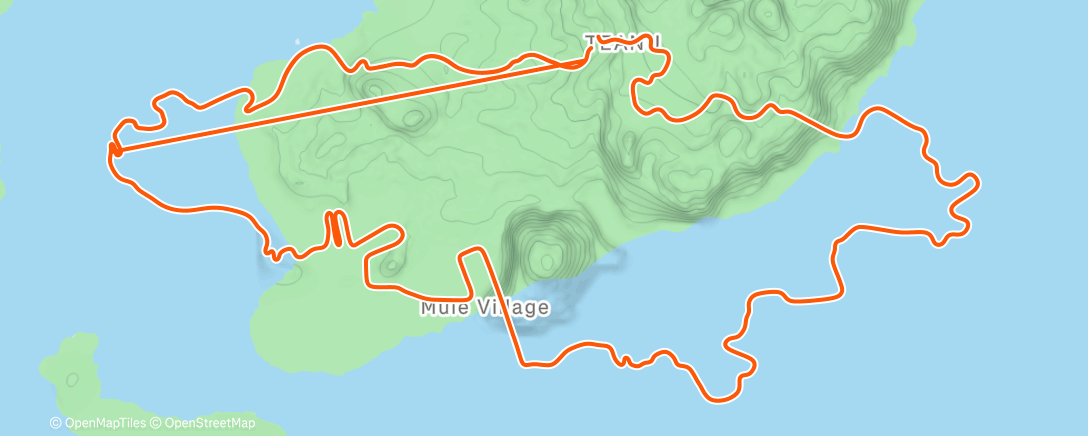 Map of the activity, Dashin’ Through Watopia 🤖