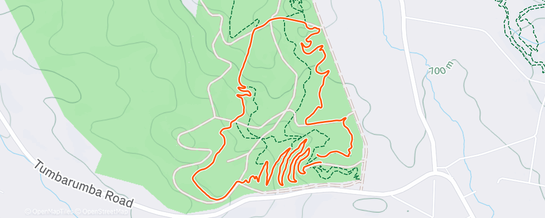 Map of the activity, Pines with Kate