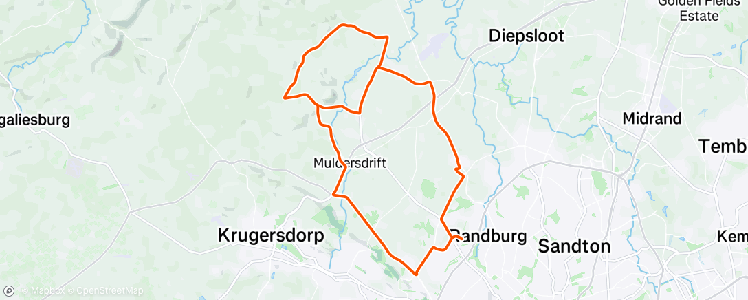 Map of the activity, Morning Ride