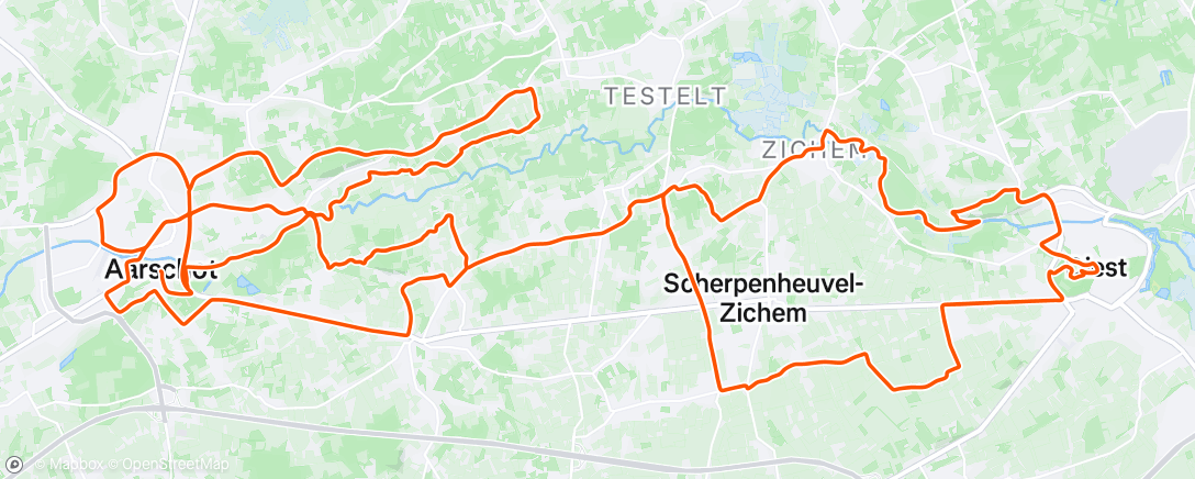 Map of the activity, Middagrit