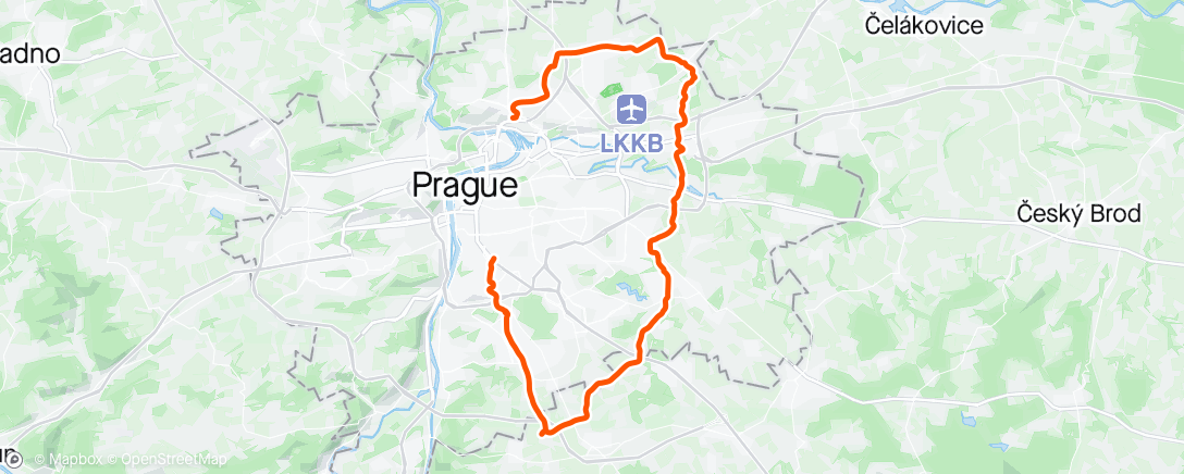 Map of the activity, Evening pražská příroda a Innocrystal