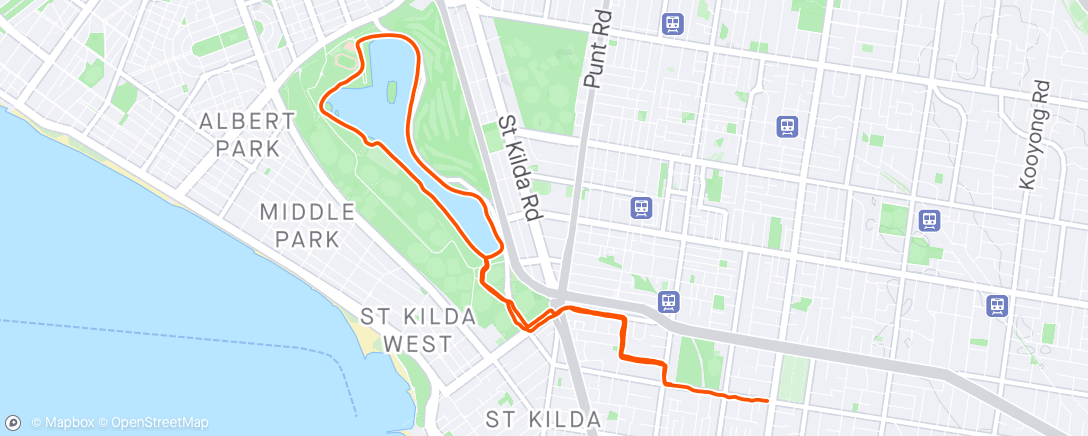 Map of the activity, 🏃🏾‍♂️ Easy 45min + light gym