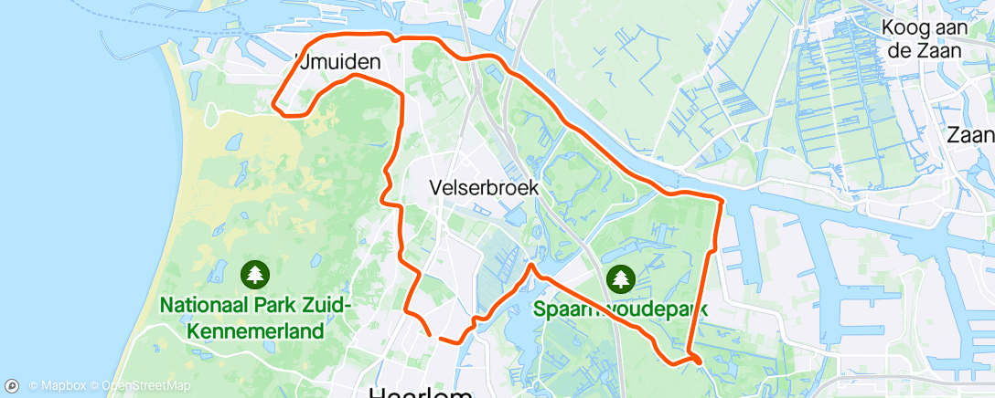 Map of the activity, kort middagritje