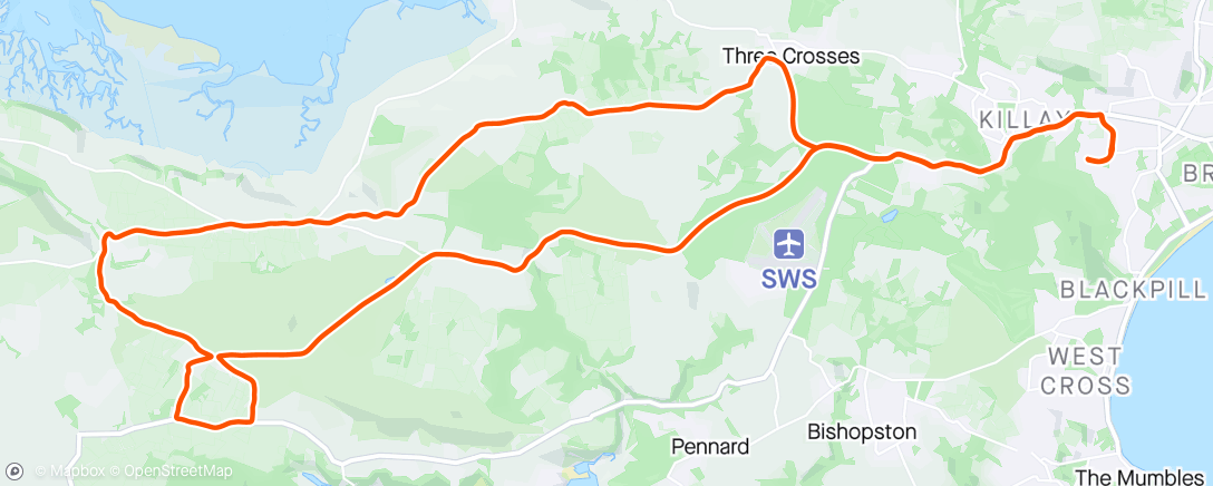 Map of the activity, Gower loop
