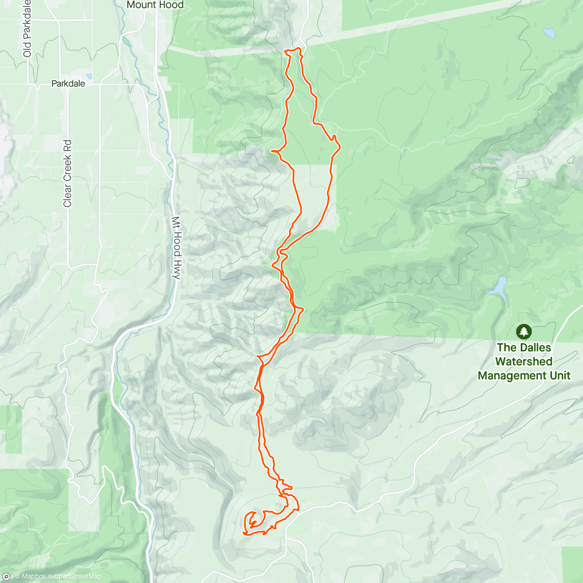 Mapa da atividade, Surveyor's Ridge w/T