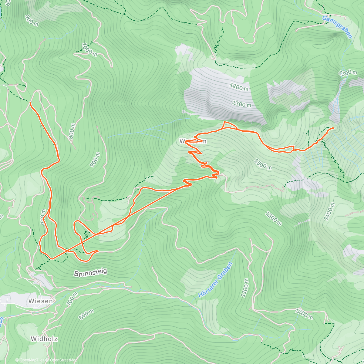 Карта физической активности (☀️ Aufgang am Hochgern)