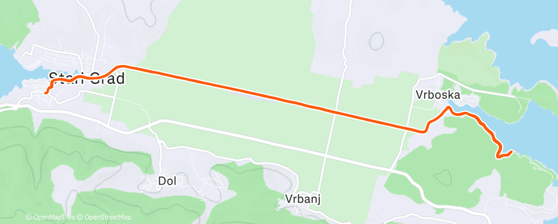 Map of the activity, Morning Run