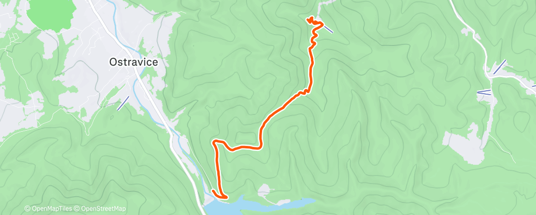 Карта физической активности (Lysá od Šance)