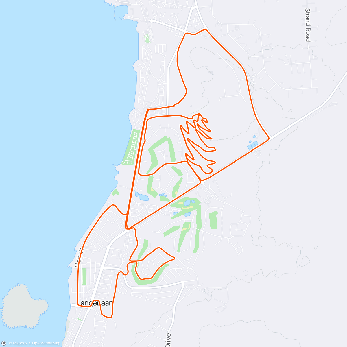 Map of the activity, Afternoon MTB Ride