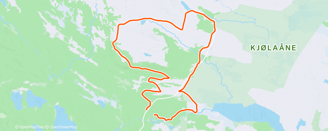 Карта физической активности (Afternoon Nordic Ski)