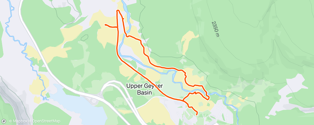Map of the activity, Morning Walk