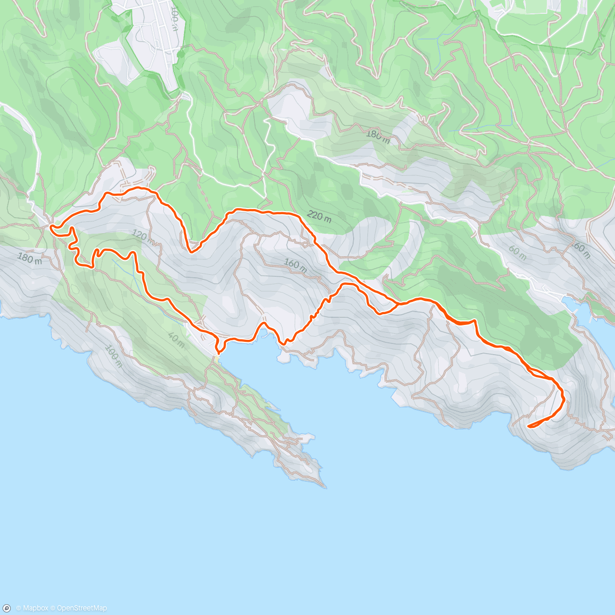 Map of the activity, Trail calanques Sormiou