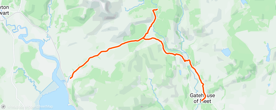 Map of the activity, Afternoon Ride