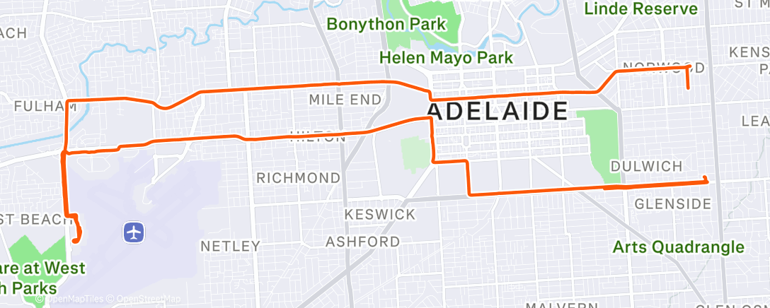 Map of the activity, Afternoon Ride