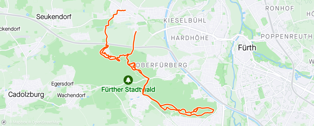 Map of the activity, Trailguide Stadtwald 🤟🔥🥰