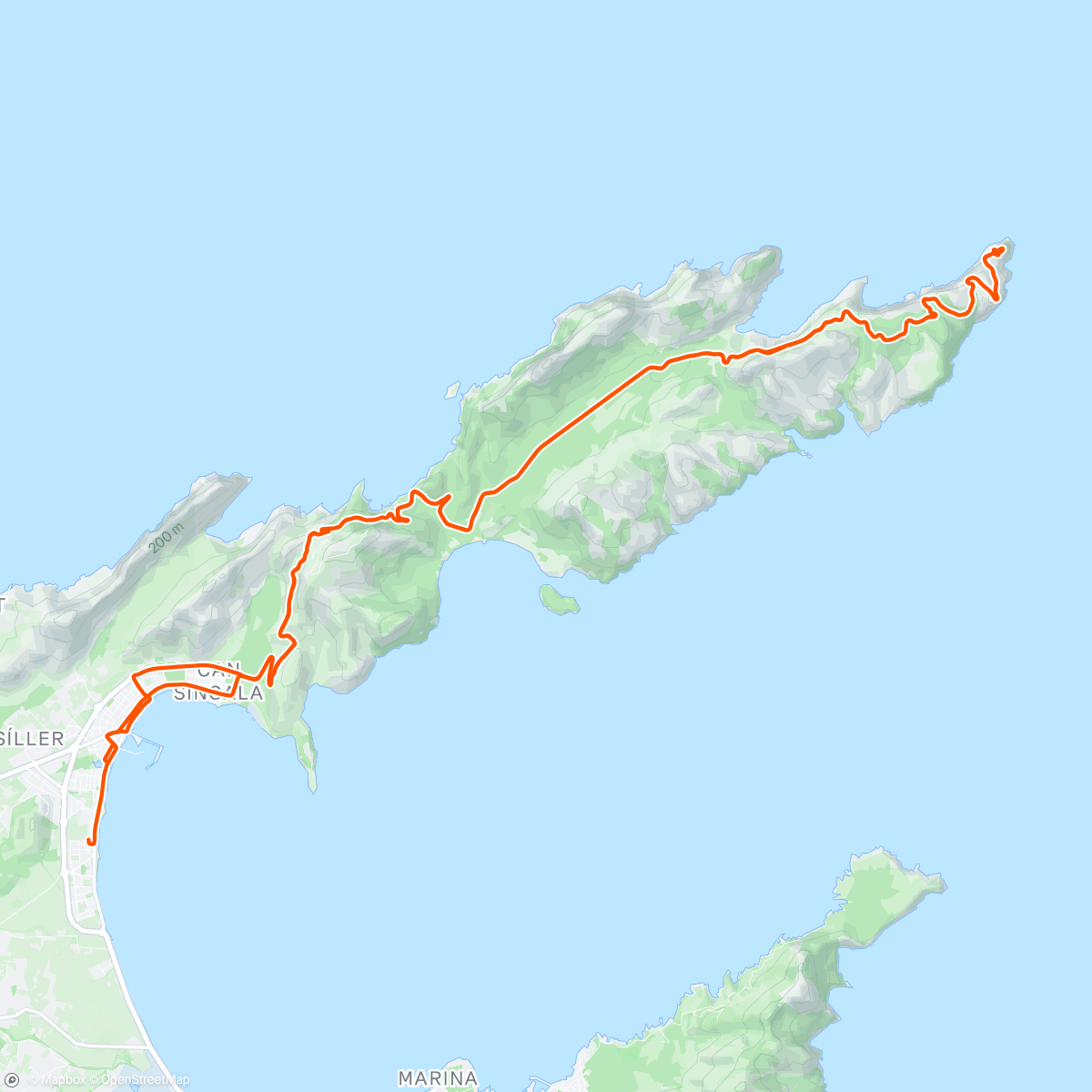 Map of the activity, Beacon Mallorca - Day 3 - Dawn Solo to Formentor