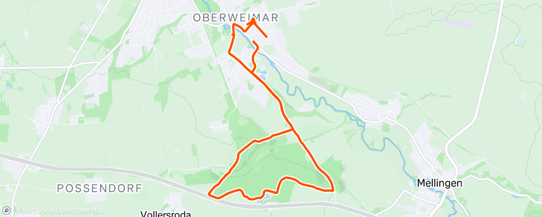 Map of the activity, Fahrt am Nachmittag