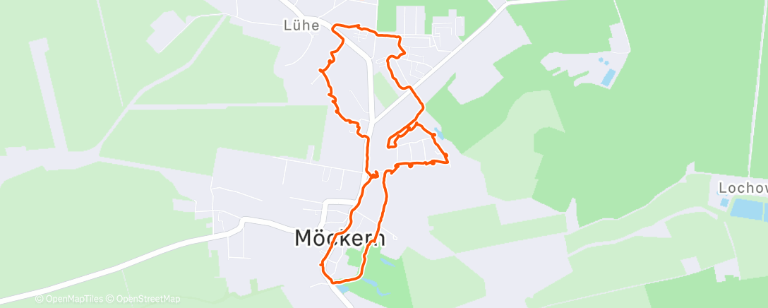 Map of the activity, Spaziergang am Nachmittag