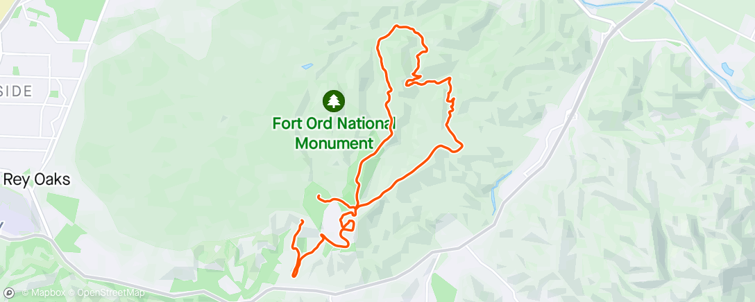 Map of the activity, Sea Otter Enduro