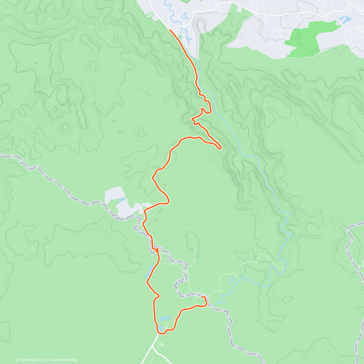 Map of the activity, Etapp 36.2