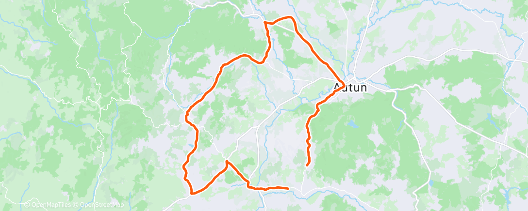 Map of the activity, Route