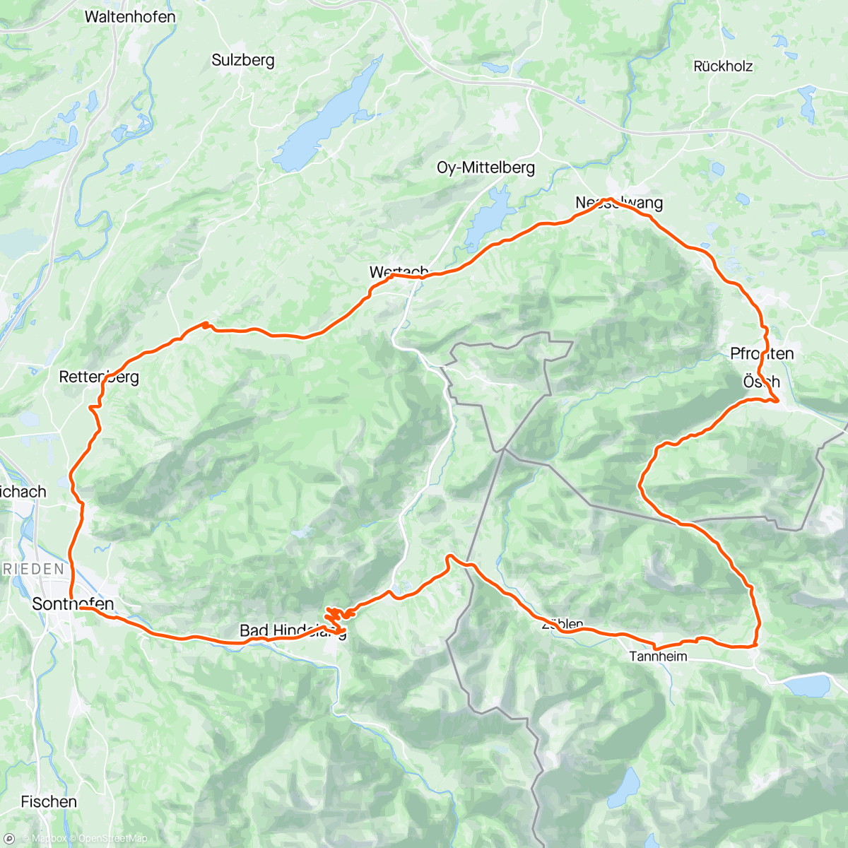 Map of the activity, Einfahren und Panorama genießen
