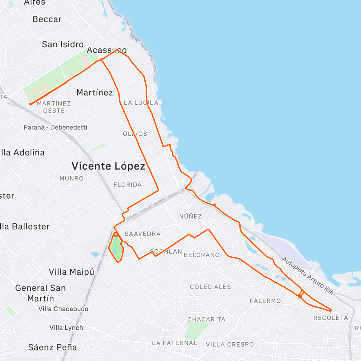 Map of the activity, Fondito entre viajes :)