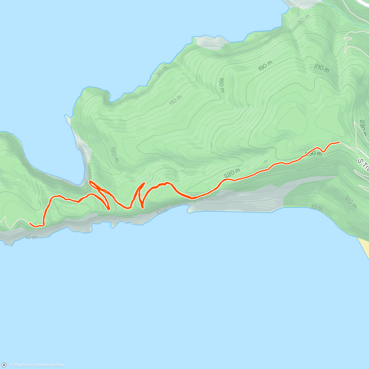 Map of the activity, Cape Lookout 🏃🏼‍♀️