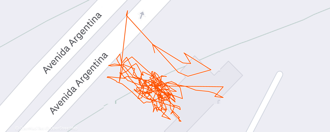Map of the activity, Carrera vespertina