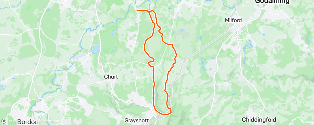 Map of the activity, Morning Ride