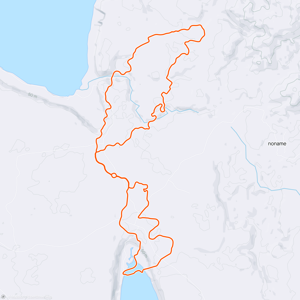 Map of the activity, Zwift - TTT: WTRL Team Time Trial - Zone 26 (MOCHA) on Wandering Flats in Makuri Islands
