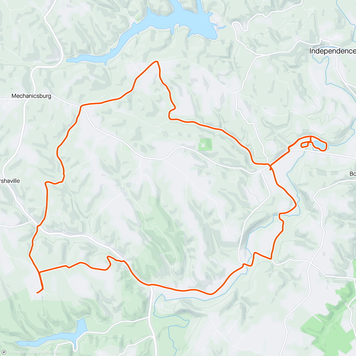 Map of the activity, Chill gravel