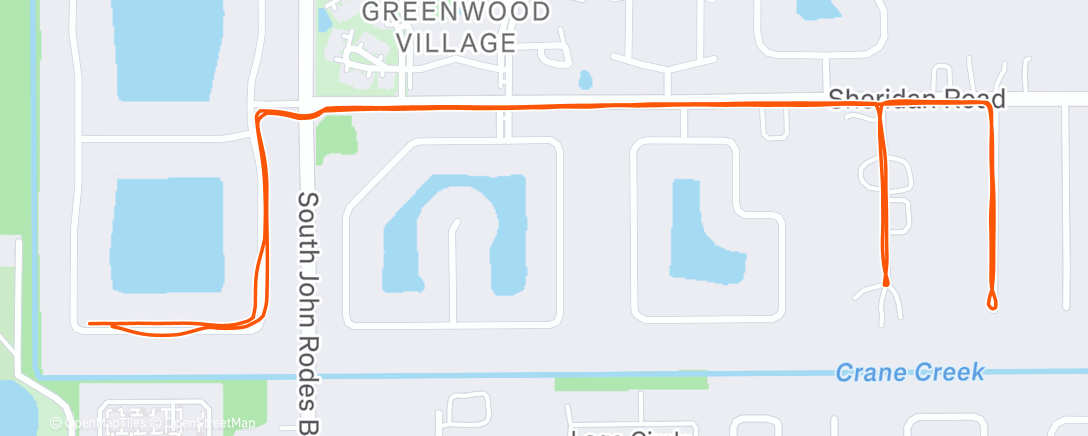 Map of the activity, Morning Walk