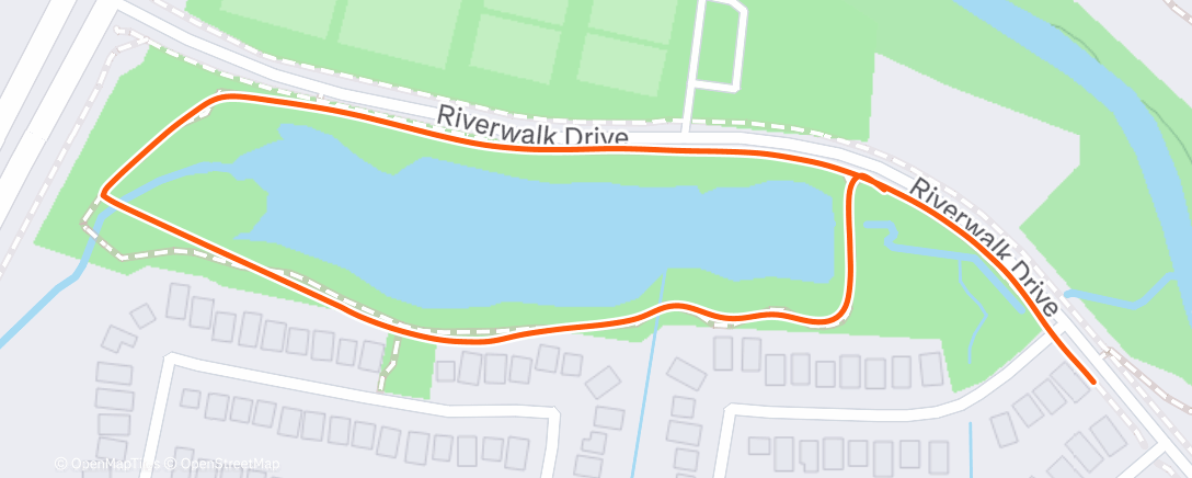 Map of the activity, Morning Run