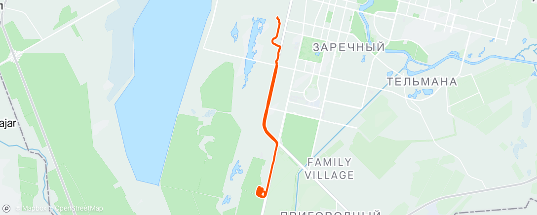 Map of the activity, Morning Ride