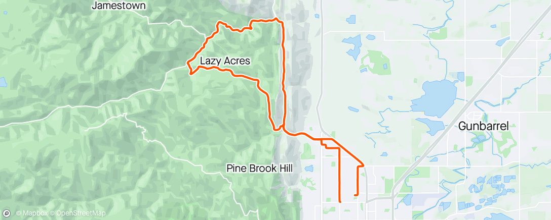 Map of the activity, Boulder #2