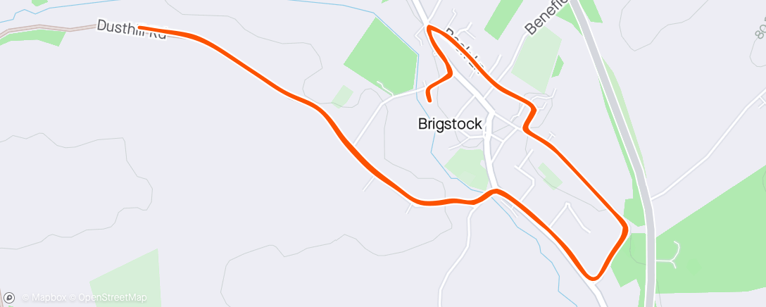 Carte de l'activité Brigstock circuit; Dusthill Road
