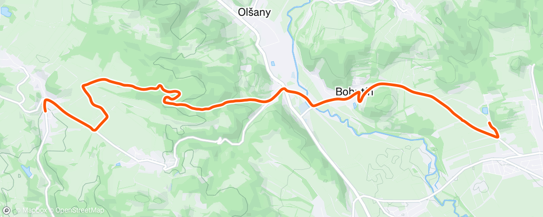 Map of the activity, Afternoon Ride