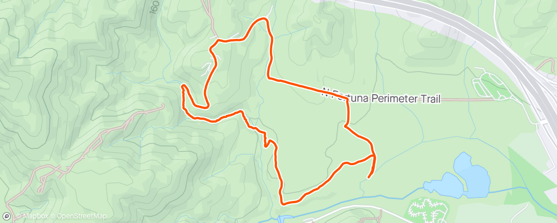 Map of the activity, Backpacking hike