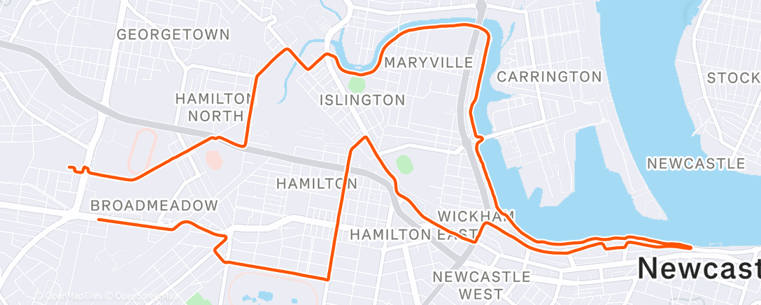 Карта физической активности (Morning Ride)