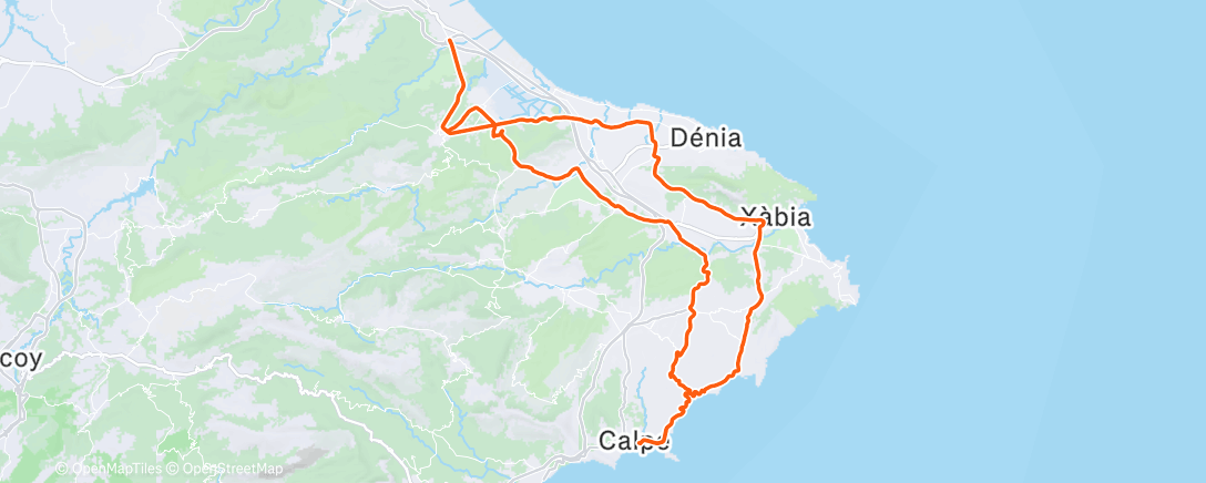Map of the activity, Morning Ride