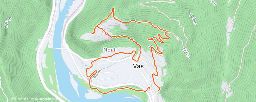 Карта физической активности (Corsa pomeridianacon buratto)