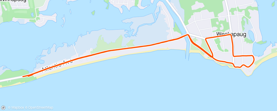 Map of the activity, Clamdigger