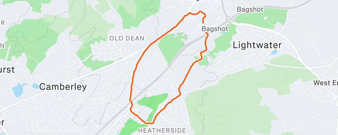 Map of the activity, Evening tab with full kit.