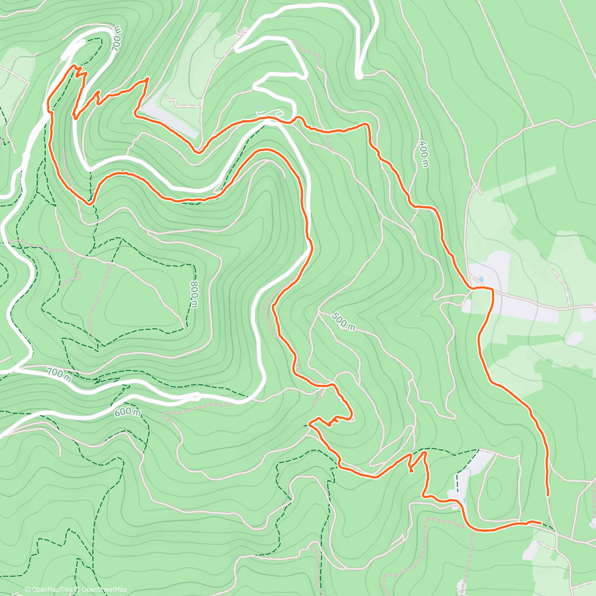 Map of the activity, Randonnée le midi